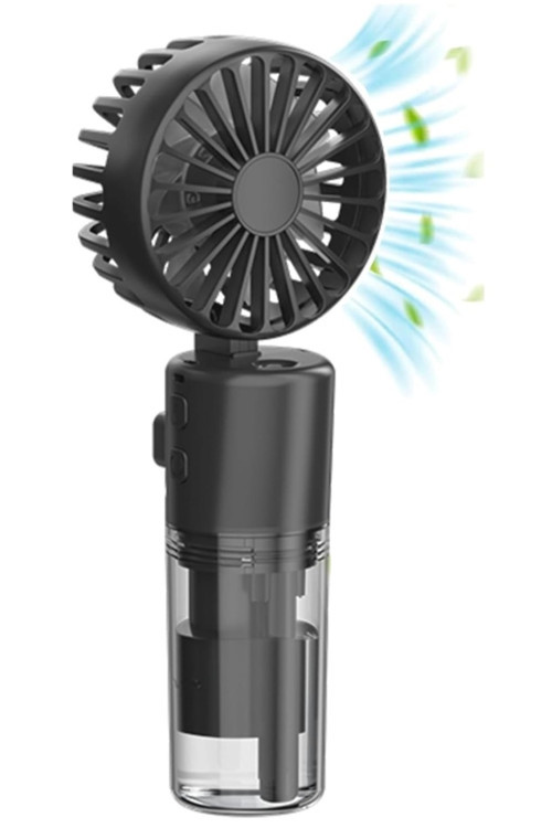 Mini Fan Şarjlı El Fanı Su Püskürtmeli Boyuna Asmalı Mini Klima Fan Vantilatör