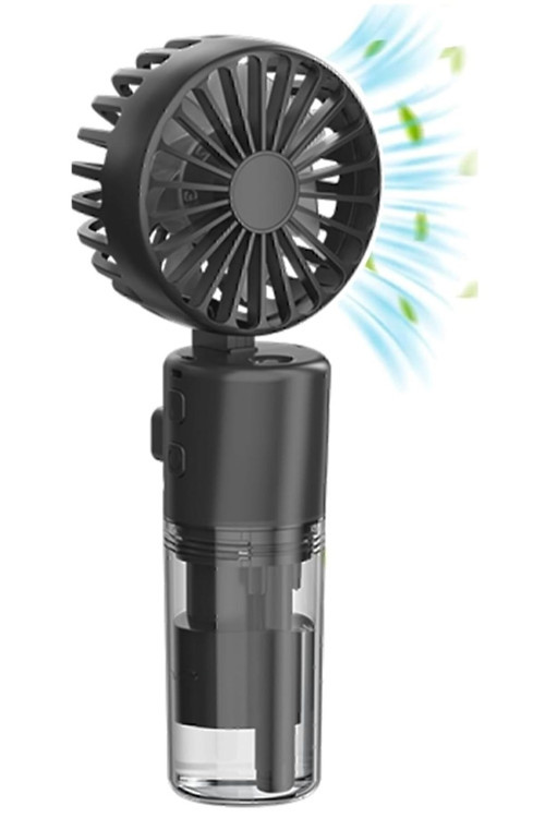 Mini Fan Şarjlı El Fanı Su Püskürtmeli Boyuna Asmalı Mini Klima Fan Vantilatör
