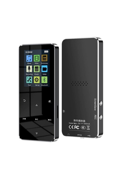 Bluetooth Lu Mp3-Mp4 Çalar Ses Kayıt Fm Radyolu Şarjlı Mp4 Player Dahili Hoparlör 8Gb Hafızalı