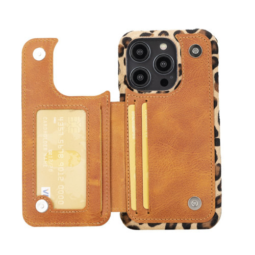 Apple iPhone 14 Pro Uyumlu Deri Kılıf UBW LEO1N