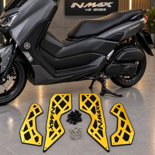 Nmax Tech max 125/155 2025-2026 Yeni Kasa Aksesuar Paspas Basamak Seti Gold Renk