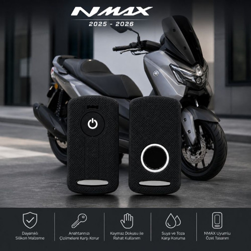Nmax Techmax 125/155 2025-2026 Anahtar & Kumanda Kılıfı Koruma Kabı Silikon Kılıf