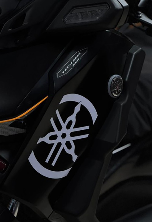 Yamaha Logo Sticker Stiker Seti 2 Adet Reflektif Xmax-Nmax Beyaz Renk