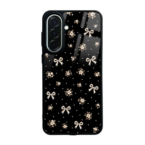 Galaxy A37 Kılıf Kamera Korumalı Desenli MKST Lusi Kapak - Gold Fiyonk