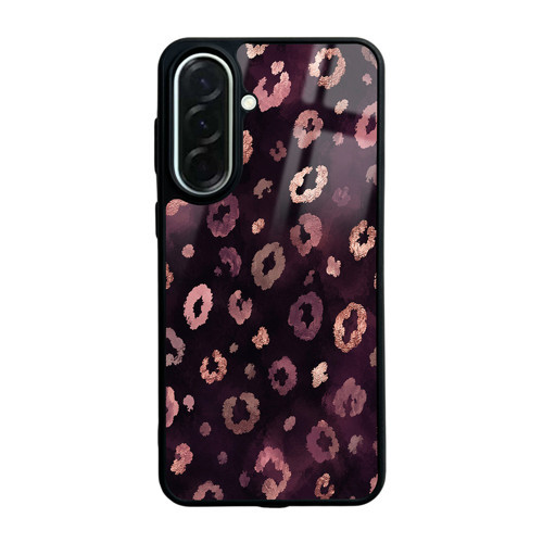 Galaxy A37 Kılıf Kamera Korumalı Desenli MKST Lusi Kapak - Pembe Leopar