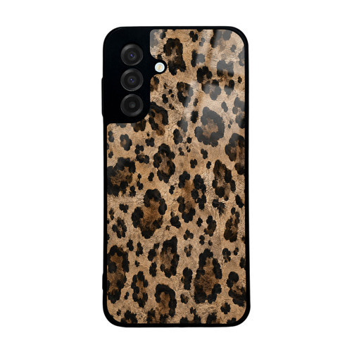 Galaxy A17 Kılıf Kamera Korumalı Desenli MKST Lusi Kapak - Kahve Leopar