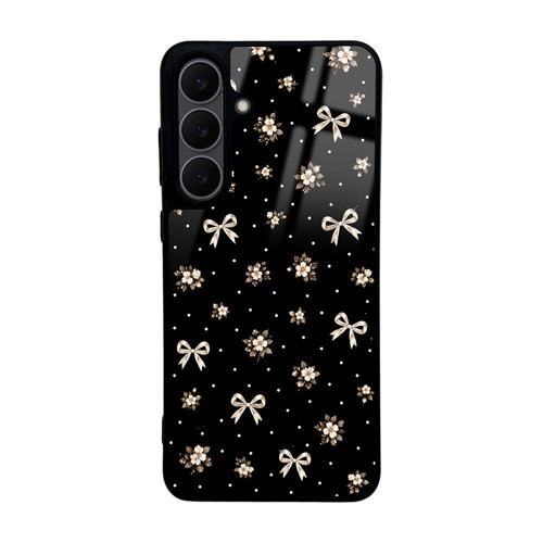Galaxy S25 FE Kılıf Kamera Korumalı Desenli MKST Lusi Kapak - Gold Fiyonk