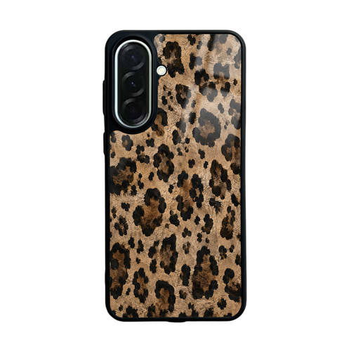 Galaxy A37 Kılıf Kamera Korumalı Desenli MKST Lusi Kapak - Kahve Leopar