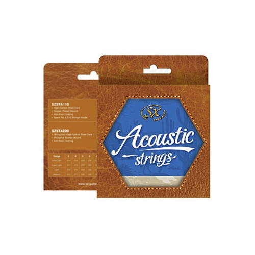 Phosphor Bronze Wound Hexagonal High-carbon Steel Core Anti-rust Coating Akusik Gitar Teli (10-47)