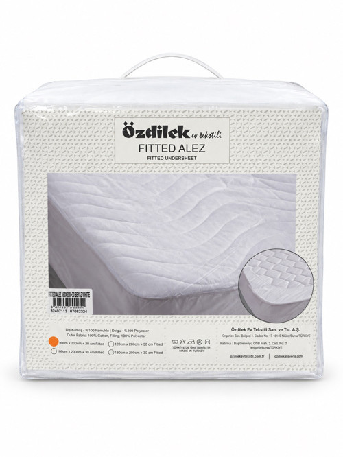 Ranforce Pamuk Kapitoneli Fitted Battal Çift Kişilik Alez Yeni (180x200+35)