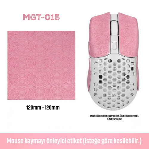 Mouse Tape Kaydırmaz Etiket – Kesilebilir Yapışkanlı Mouse Kayma Önleyici Bant 150×110 mm MGT-015