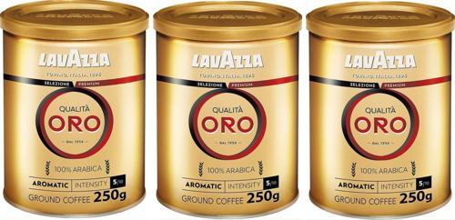 Qualita Oro Filtre Kahve Teneke Kutu Üçlü Set (250 GR x 3 ) Orijinal