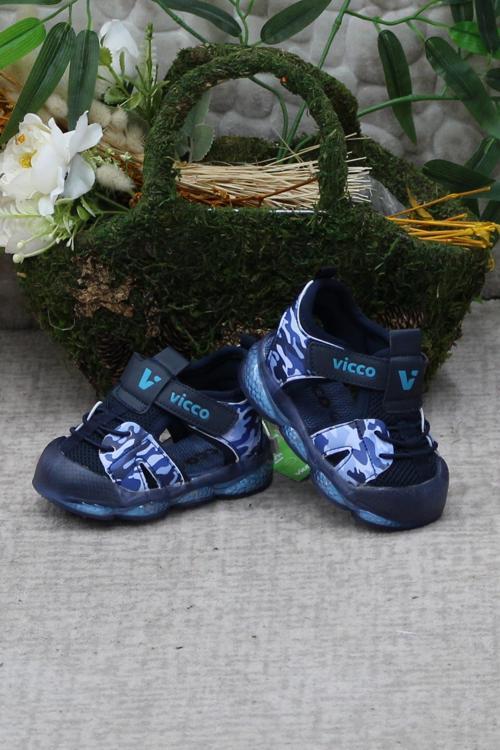 321.E24Y.211 Monrovia Lacivert Rahat Esnek Işıklı Erkek Çocuk Sandalet