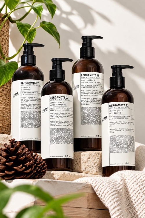 Bergamote 22 Shampoo + Conditioner + Body Lotion + Shower Gel 480 ml