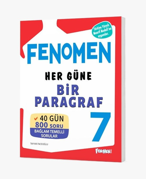 Fenomen Okul 2027 7. Sınıf Paragraf Her Güne Bir Soru Bankası Maarif Model