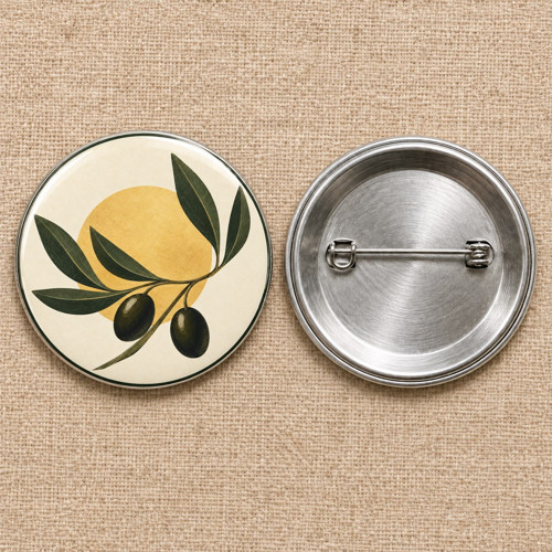 Zeytin Dalında Barış | Filistin Temalı 58 mm İğneli Rozet
