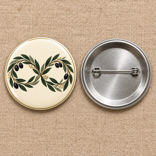 Sonsuz Zeytin | Filistin Temalı 58 mm İğneli Rozet