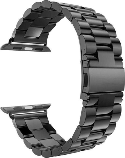 42-49mm Yeni Nesil Apple Uyumlu Akıllı Saat Kordonu Metal Siyah