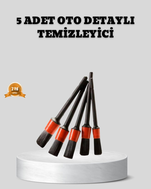 Araç Detay Temizlik Fırçası 5’li Set Çizmeyen Kıl Çok Yönlü Kullanım - GGGGGG2563-1893