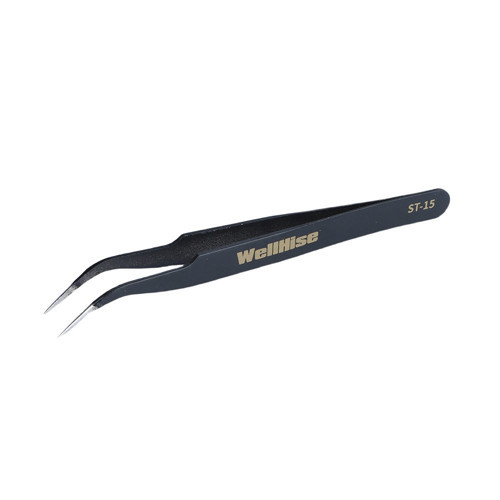 ST-15 AntiStatik Eğri Uç Tweezers Cımbız