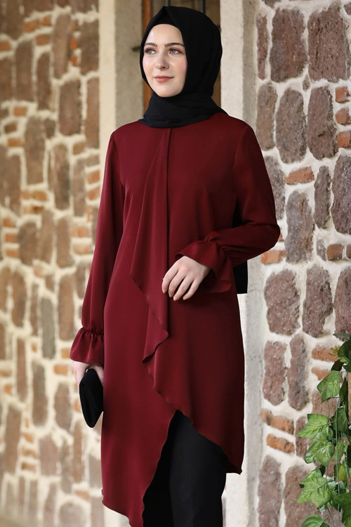 Arya Tesettür Tunik Bordo