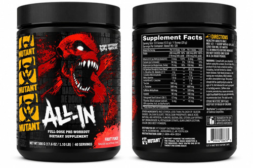 All-In Full-Dose PreWorkout 500 gram - Fruit Punch