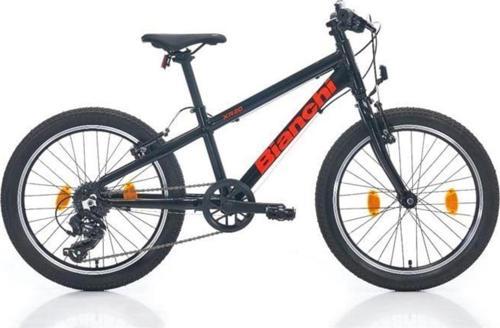 BIANCHI XR20 ÇOCUK BİSİKLETİ 280H V 20 JANT 7 VİTES BLACK RED FLUO GLOSSY
