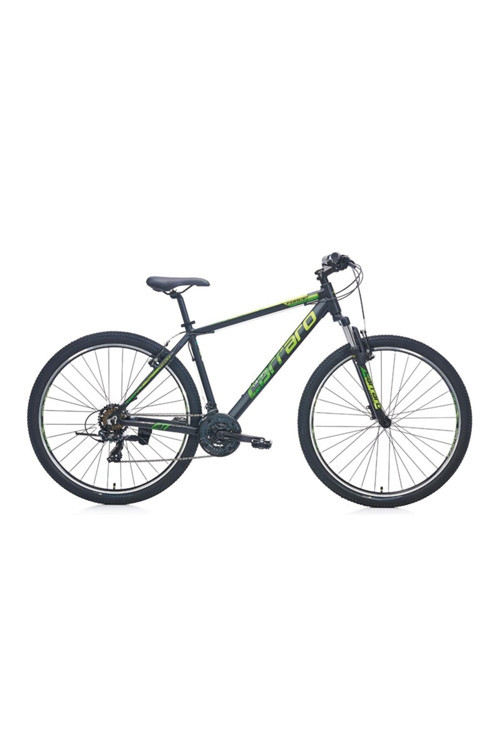 Force 600 26 Jant Full Shimano 21 Vites Dağ Bisikleti siyah yeşil 38