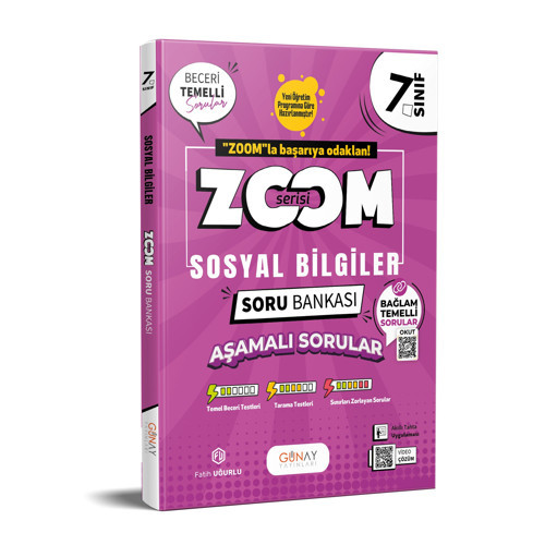 7. Sınıf Sosyal Bilgiler Zoom Soru Bankası Günay Yayınları