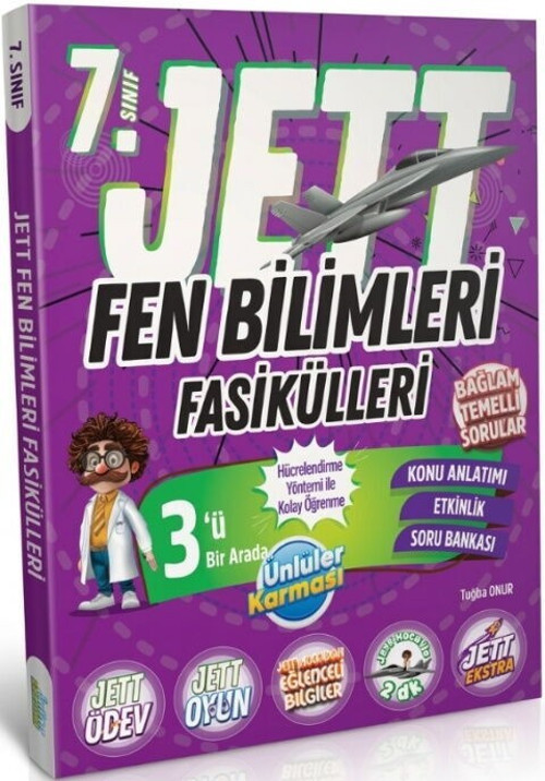 7. Sınıf Fen Bilimleri JETT Soru Fasikülleri Ünlüler Yayınları