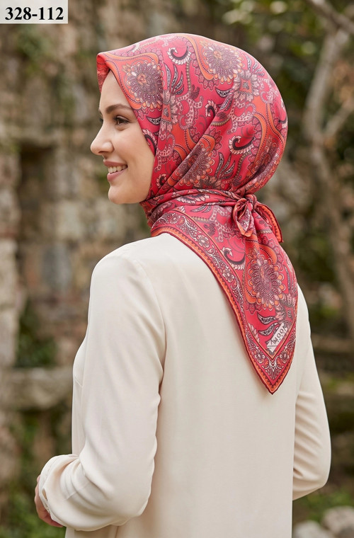 Soft Pamuk Eşarp (Mercan) 328-112