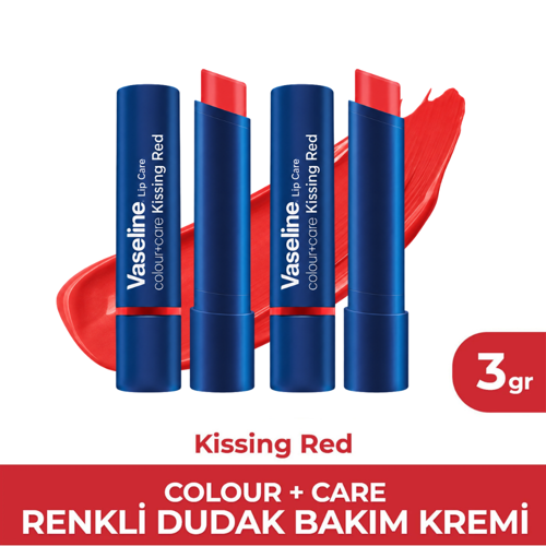 Colour Care Renkli Dudak Bakım Kremi Kissing Red x 2 Adet