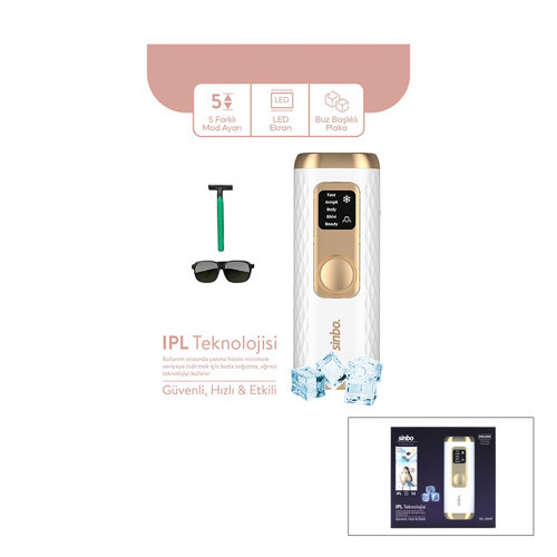IPL BUZ LAZER EPİLATÖR - EPİLASYON CİHAZI 5 FARKLI MOD - LCD EKRAN TÜM VÜCUT UYGUN SEL-6049