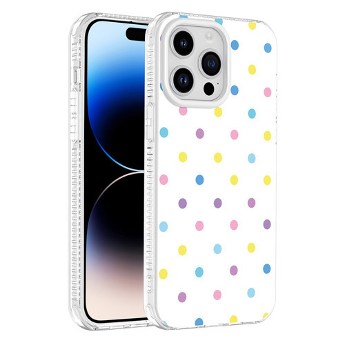 iPhone 14 Pro Max Kılıf Renkli Desenli Yanlardan Airbag Koruma Kamera Yükseltili Silikon