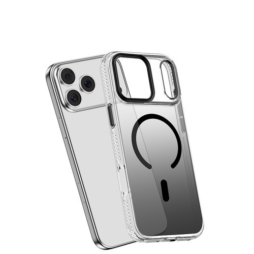 iPhone 18 Pro Max Kılıf M-safeli Sararmaya Karşı Dayanıklı Icesense Serisi Kapak Gri