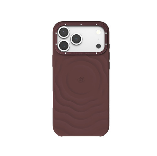 iPhone 18 Pro Max Uyumlu Kılıf M-safe Özellikli Wiwu Magic Merry Blossom Drift Serisi Kapak Bordo