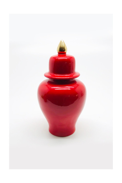 Dekoratif Şah Küp 33 Cm Kırmızı