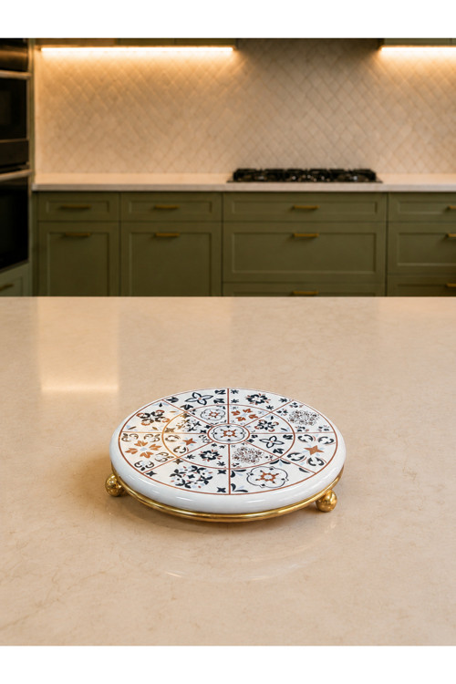 Nihale - Seramik Nihale Ceramic Desen Gold