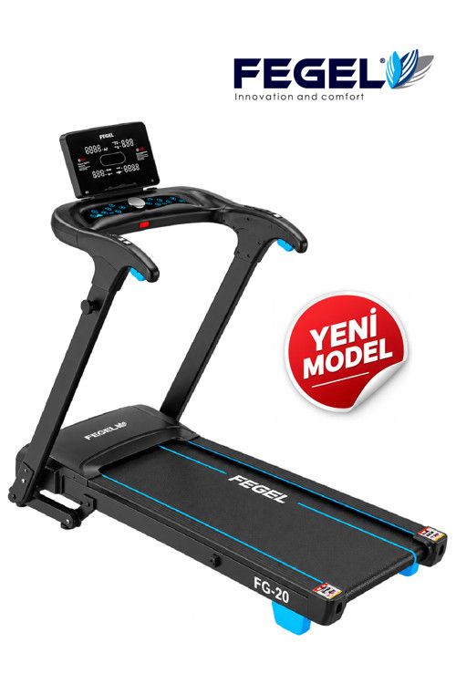 FG-20 3 HP Motorlu 15 Kademe Otomatik Eğimli Katlanabilir Ev Tipi Koşu Bandı