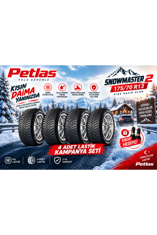 175/70 R13 SNOWMASTER2 82T Kış Lastiği (4'LÜ TAKIM) (Üretim : 2026)