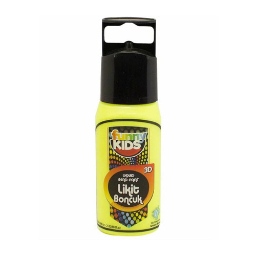 Funny Kids Likit Boncuk Boyası 60cc NEON SARI
