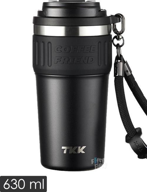 TKK 630 ML Özel Seri Çelik Mug Kahve Bardağı Pipetli/Rahat İçim 6 Saat Sıcak/12 Saat Soğuk Termos -2023 630ML