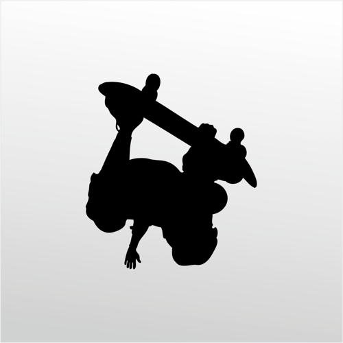 Folyo Sticker  Kaykaycı 200cm Uzunluk