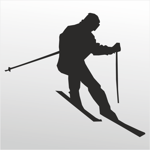 Folyo Sticker Kayakçı 200cm Uzunluk