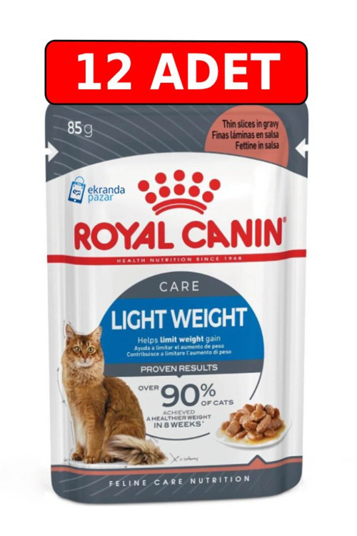 Light Weight Care Gravy Adult 85 gr x 12 Adet Yaş Kedi Maması Pounç