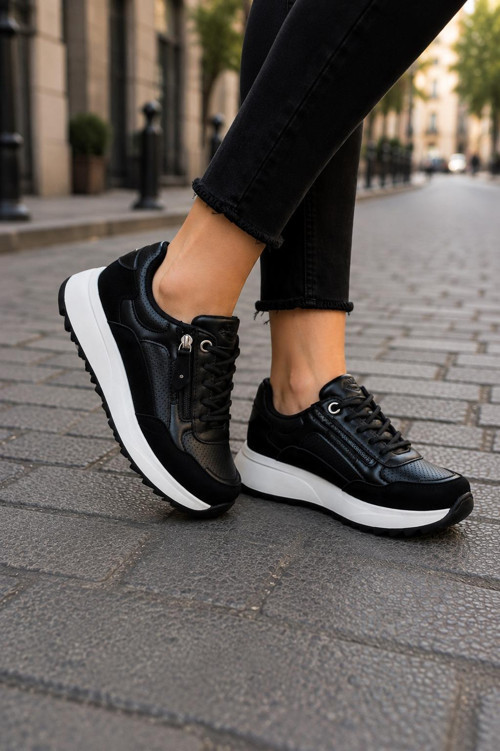 Kadın Sneakers Spor Ayakkabı Günlük Rahat Şık Modern Kalın Tabanlı Casual Ayakkabı