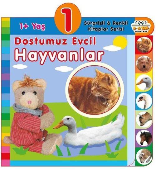 1+ Yaş Dostumuz Evcil Hayvanlar - Sürprizli ve Renkli Kitaplar