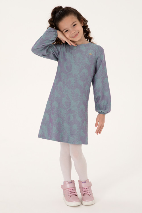 Kız Çocuk Mint Dokuma Elbise 50292318-VR090