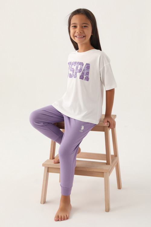 Kız Çocuk Lila Pijama Takımı 50290943-VR071