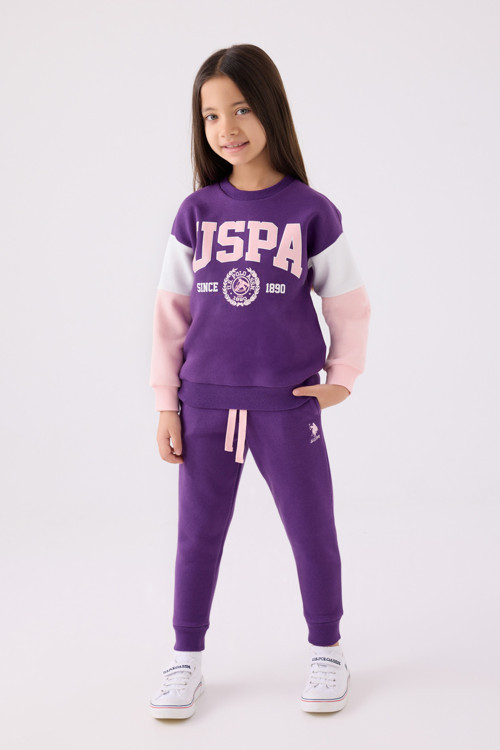 Kız Çocuk Mor Pijama Takımı 50299749-VR038